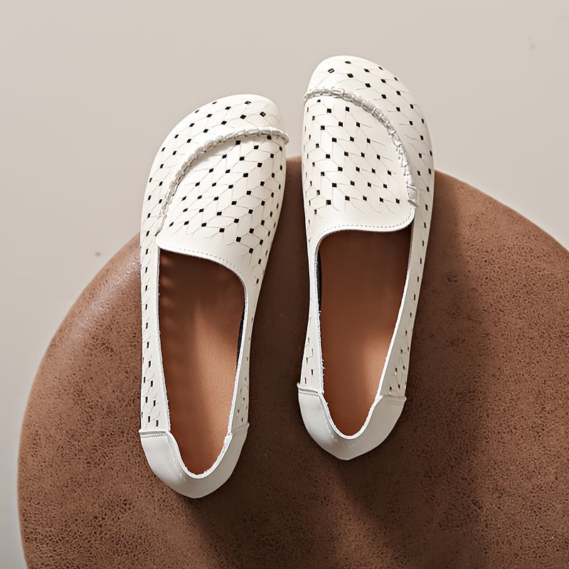 Zapatillas transpirables ligeras para mujer con colores contrastantes y punta cerrada