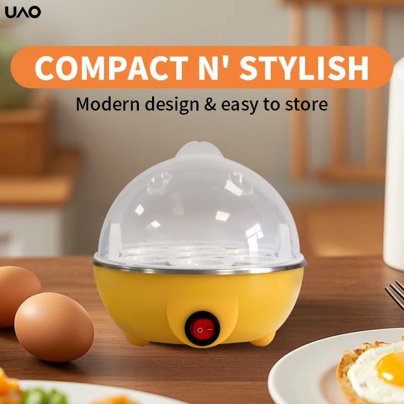 Компактный электрический яичный пароварка с автоматическим отключением, подходит для европейских розеток, изготовлена из материала PP, не требует батареек, кухонный гаджет для яиц