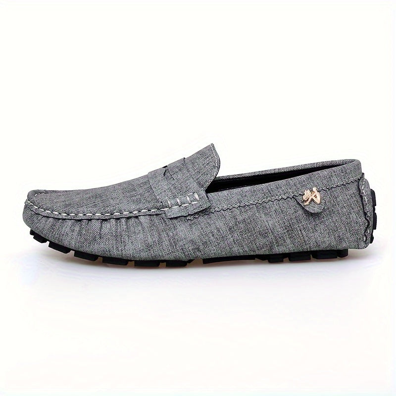 Women Slip-On Loafers Solid Color Non-Slip Rubber Sole All-Season Comfort
