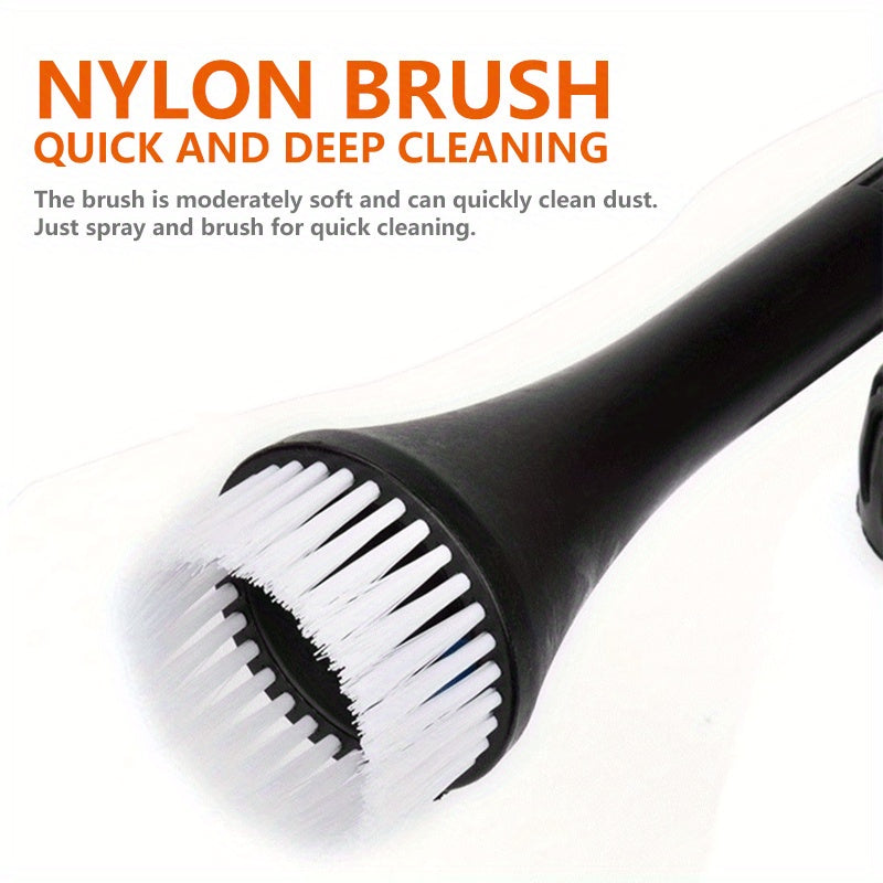 Avtomobil ichki qismi va dvigatel bo'limini samarali changdan tozalash va chuqur tozalash uchun universal moslashuvchan pnevmatik avtomobil yuvish quroli. AQSh/EU turidagi purkagich bilan ideal avtomobil detallash vositasi.