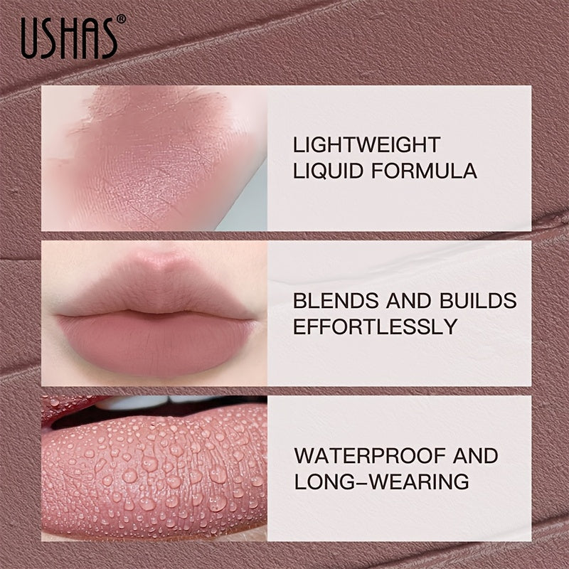 Matte Liquid Lipstick Waterproof Lip Gloss in Rich Shades for All Skin Types
