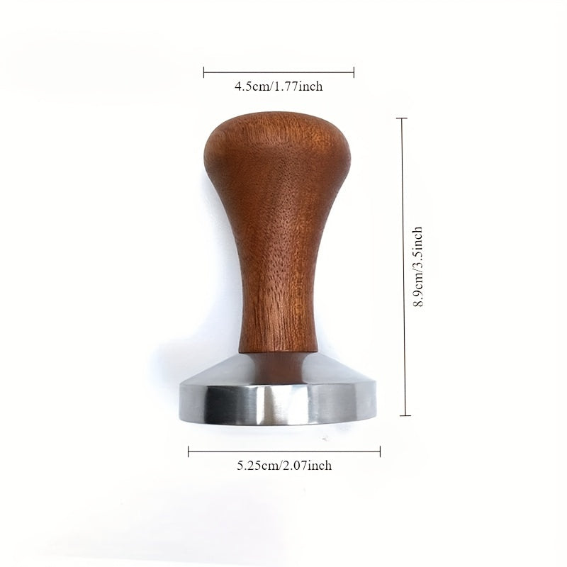 Espresso Tamper Wooden Handle High-Quality Metal 51/53/58mm