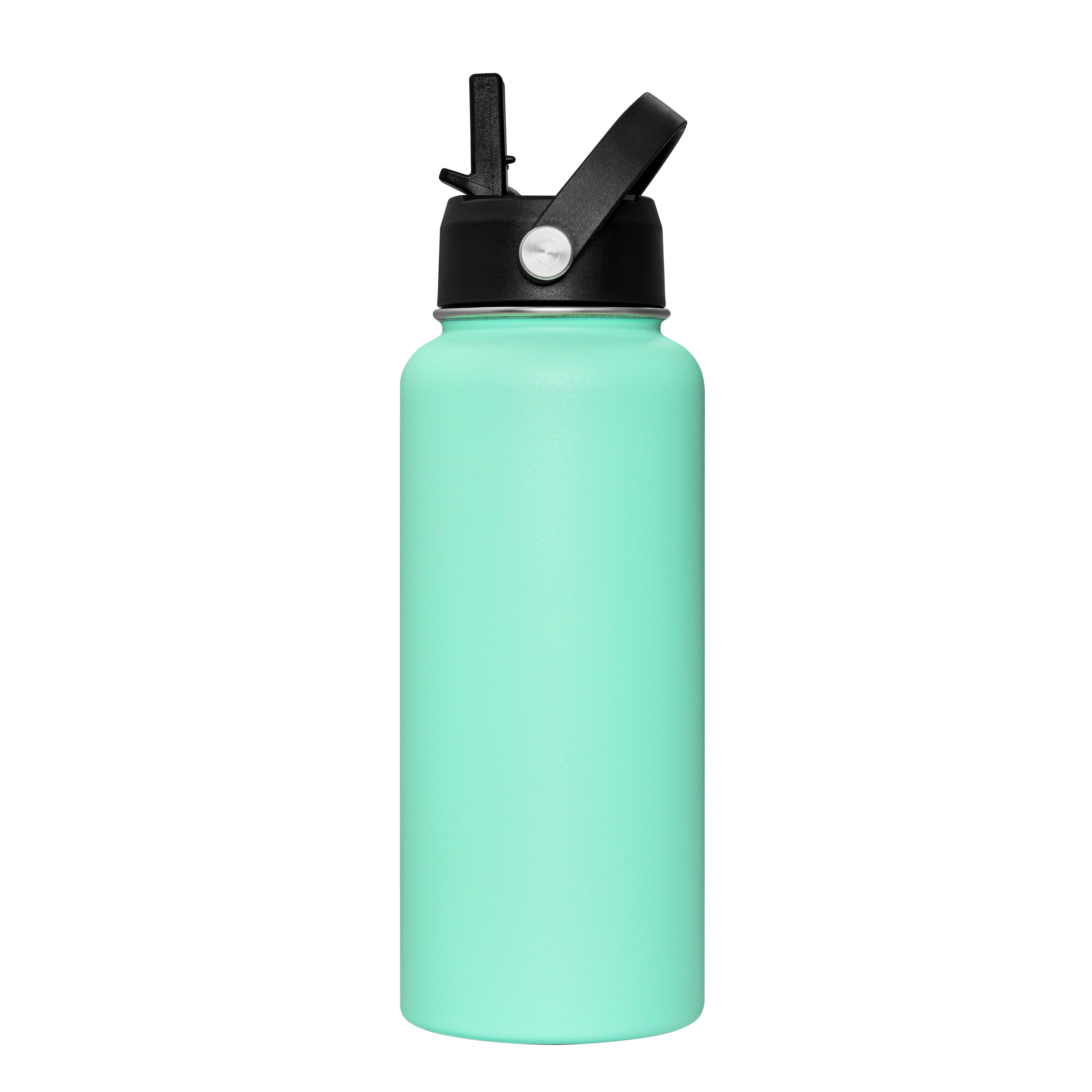 32oz Stainless Steel Water Bottle with Straw Lid for Outdoor and School Use