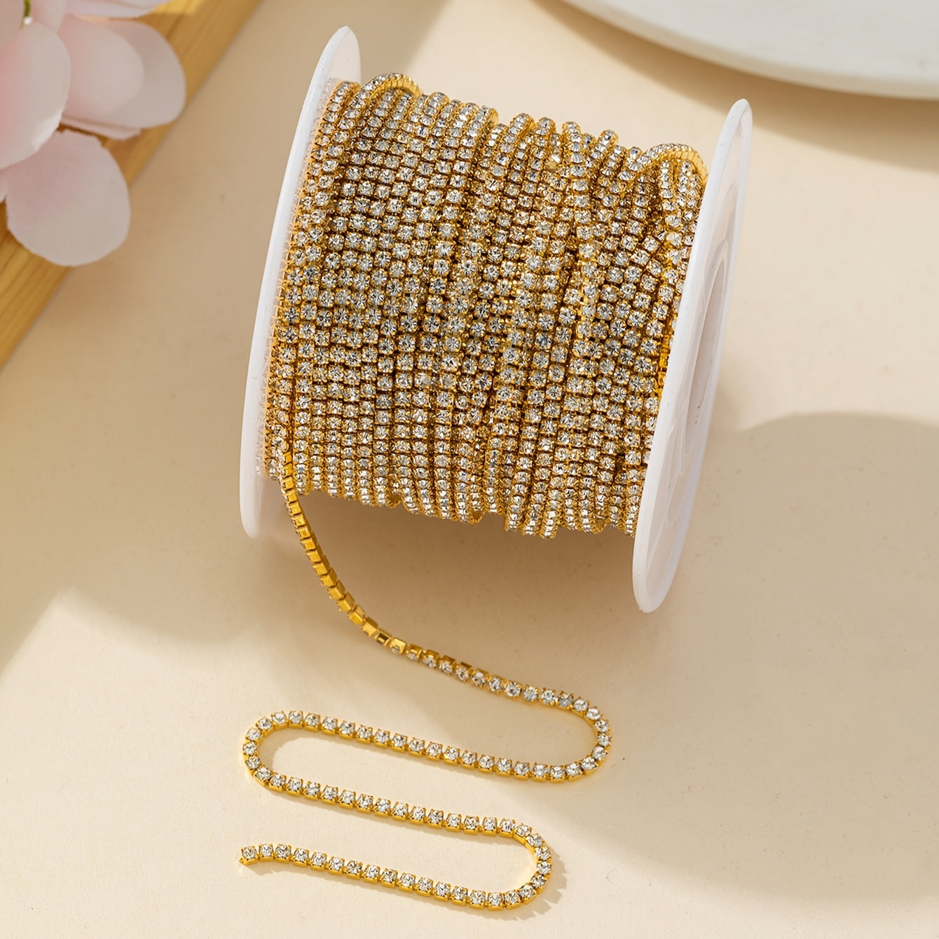 400cm Suv burg'ulash zanjiri, tirnoq san'ati uchun, super chaqnashli, professional foydalanish