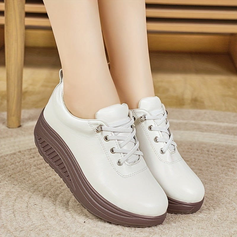 Women’s Casual Lace-Up Loafers Slip-On Walking Shoes All-Season Comfort