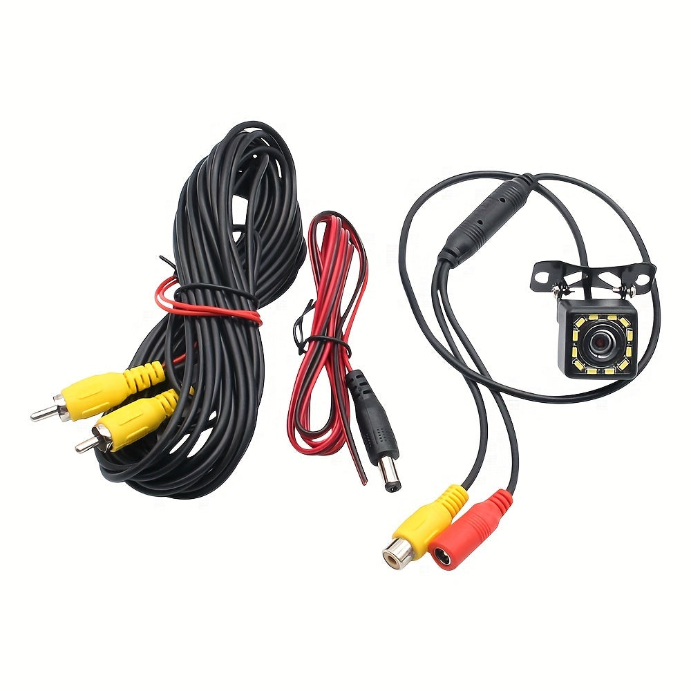 Камера заднего вида для автомобиля 4/8/12 LED 480P, не водонепроницаемая, 12V, камера заднего вида