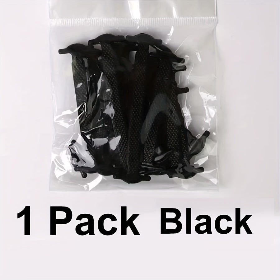 16pcs Silicone No-Tie Elastic Shoelaces for Sneakers and Casual Shoes