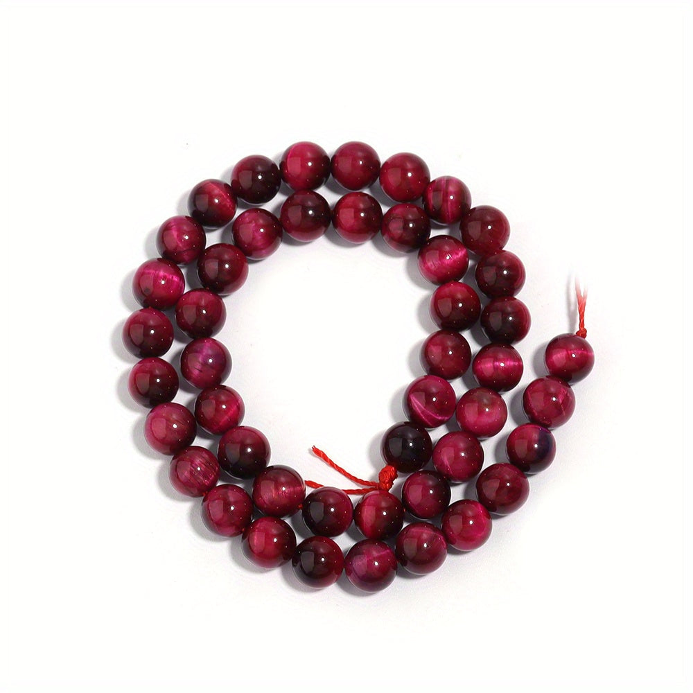 Natural Rose Red Tiger's Eye Beads for Jewelry Making 4-12mm