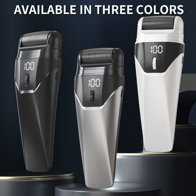 Portable Electric Foot Grinder Rechargeable Lithium Battery USB Charging Multiple Grinding Heads Built-in Light Adjustable Settings