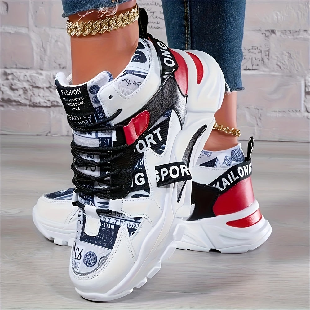 Women’s Breathable Fabric High Top Sneakers for Fitness and Daily Wear