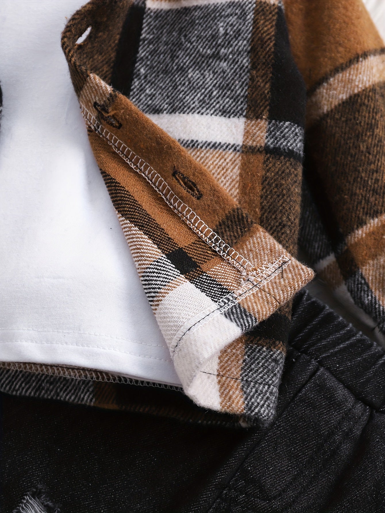 Kichkina erkaklar uchun toʻqilgan kapushonli koʻylak va kundalik jinsi shimlar toʻplami, bolalar uchun kuz bahor