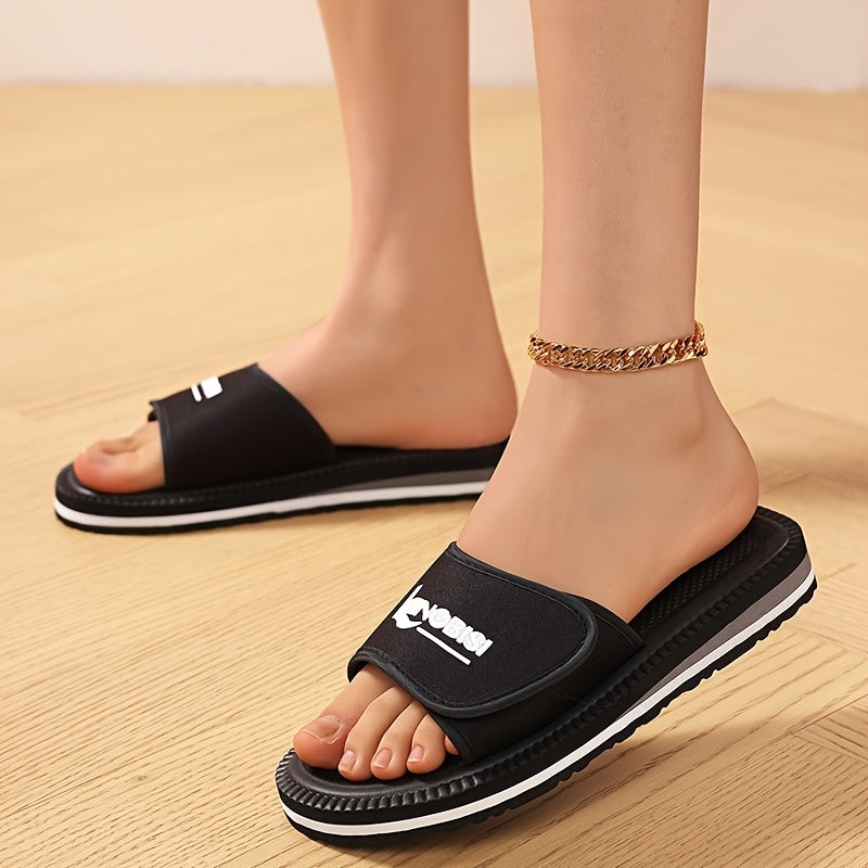 Women's Pink Slip-On Flip-Flops Casual Summer Sandals Non-Slip EVA Sole