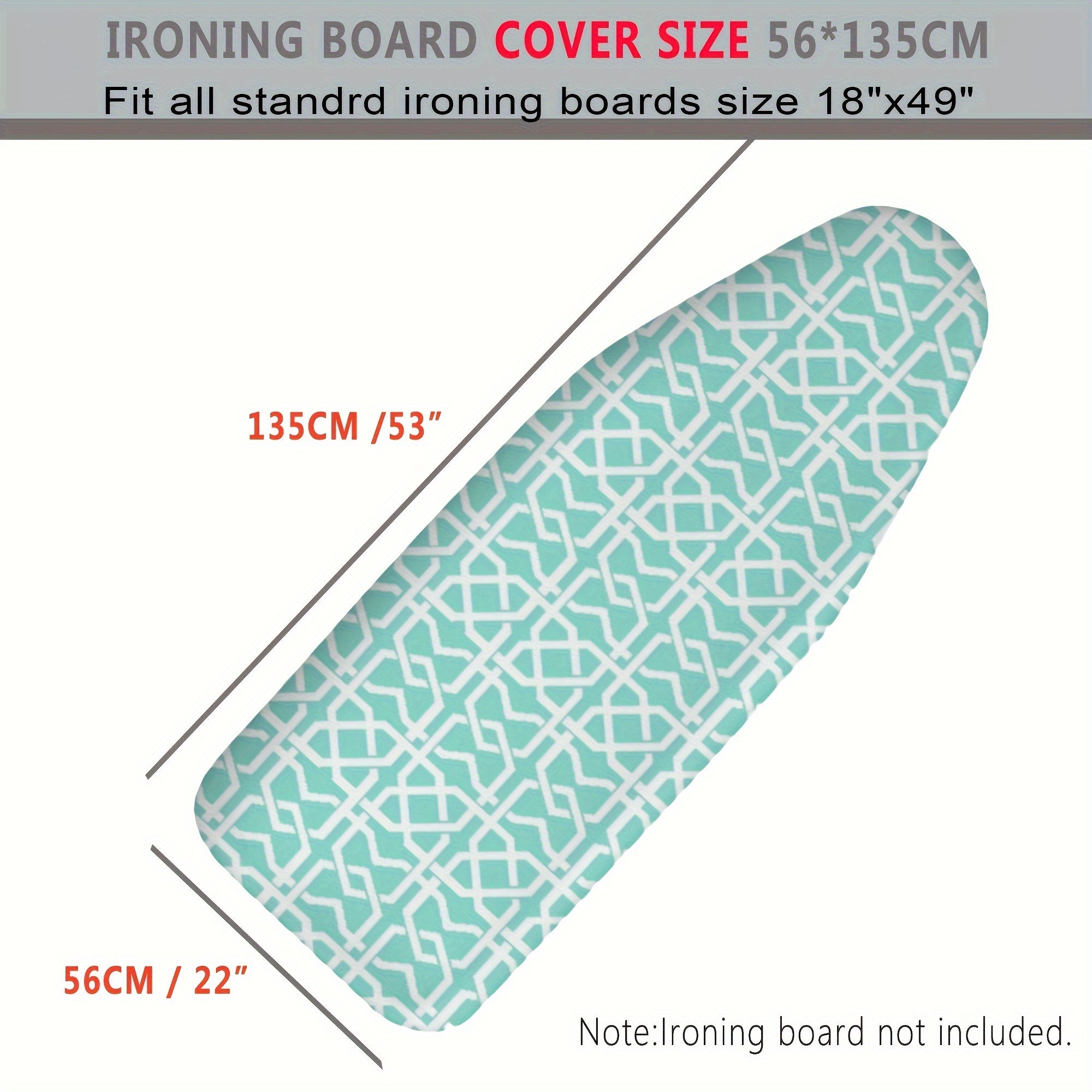 Paxta padini almashtirish qopqog'i, temir uchun, yuqori haroratga chidamli, uy foydalanish uchun temir stol matosi, 1 ta paket