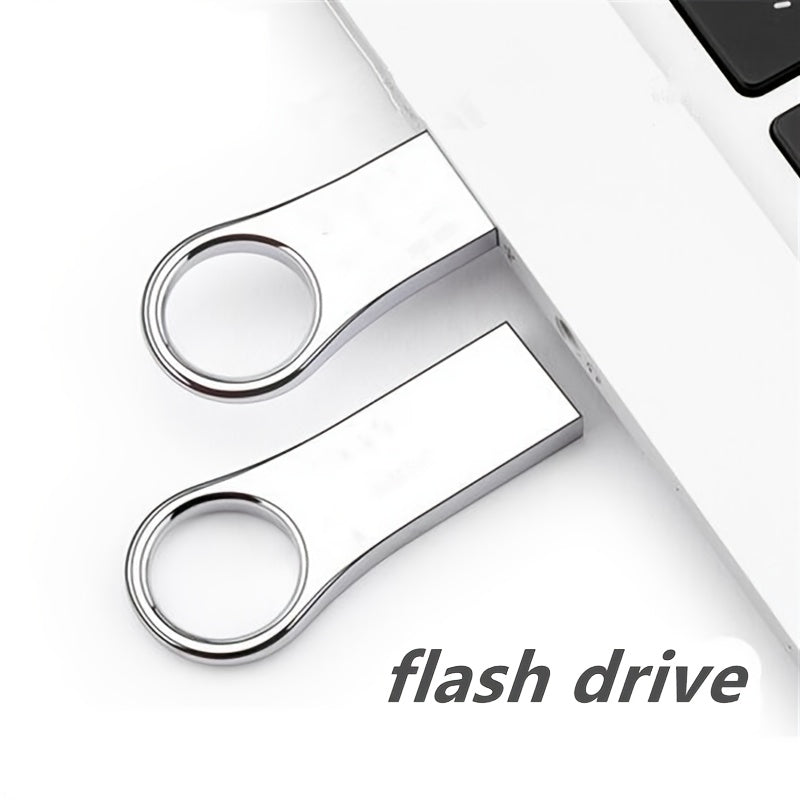 Metal USB Flash Drive 4GB to 110GB High-Speed Metal Casing Compatible with Computers Smart TVs Car Audio