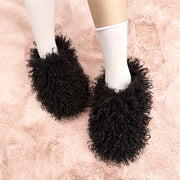 Women's Faux Fur Slippers Lightweight Cozy Non-slip Fuzzy Bedroom Shoes