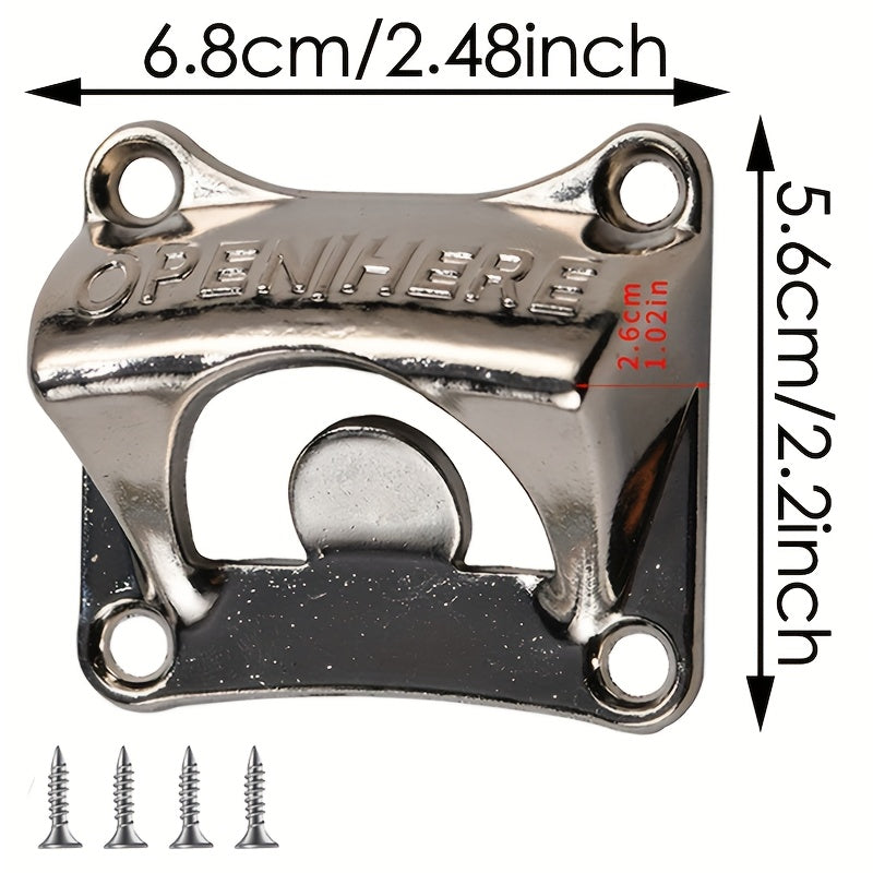 Винтажный настенный открыватель для бутылок пива и вина для кафе, баров и кухонь.