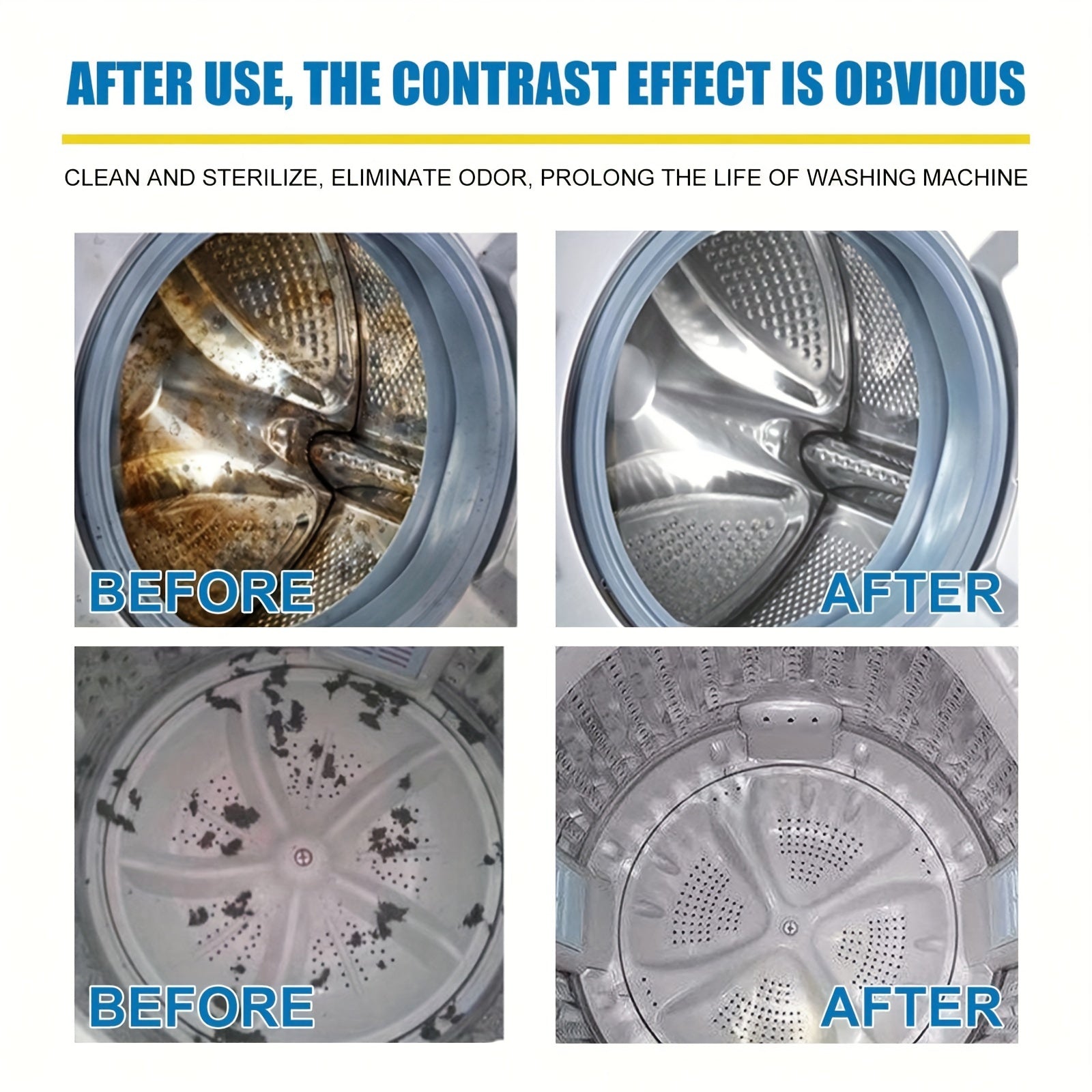 6/12 Kir yuvish mashinasi tozalash tabletkalari qattiq dog'larni olib tashlaydi