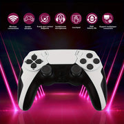 Wireless Game Controller with Long Battery Life Touchpad Gyroscope Vibration Headphone Jack
