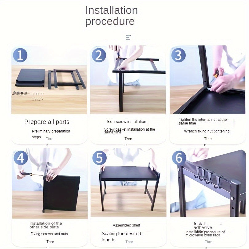 Sozlanadigan karbon po'latdan yasalgan oshxona saqlash qafasi, quloqlar va oqizish plastinkasi bilan