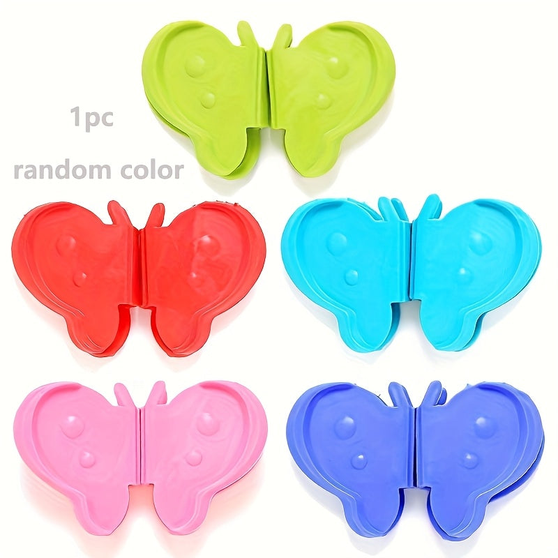 Silicone Kelebek Shaklidagi Qozon Tutqich Kliplari - 2 Ta To'plam, Qozonlar, Qozonlar va Idishlar uchun Mustahkam Qaytmas Tutqich - Pishirish, Pishirish, Sayohat, Ish va Ovqatlanish uchun Ko'p Maqsadli Oshxona Aksessuari