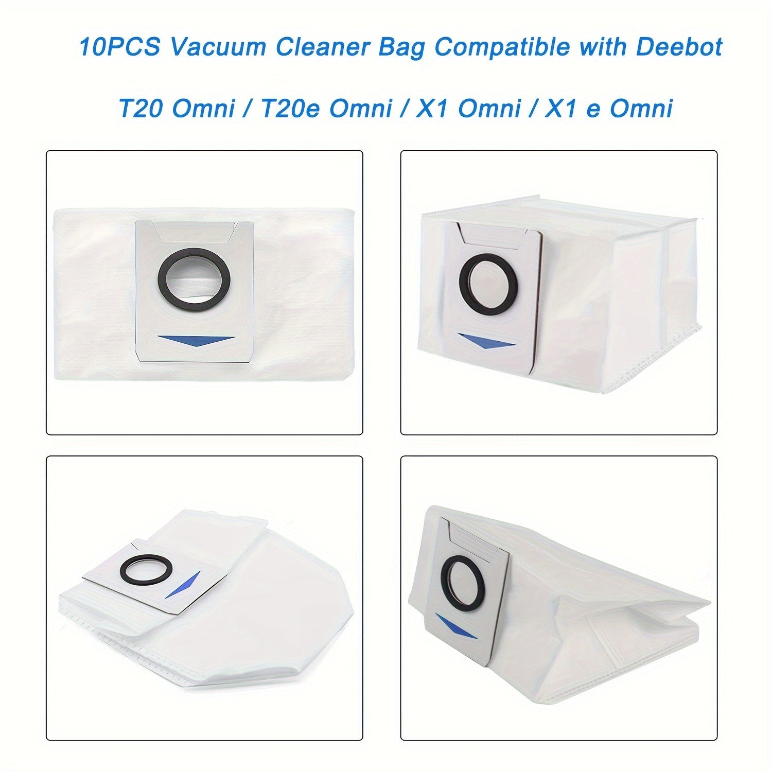 Robot Vacuum Cleaner Dust Bags Set for T20 Omni T20e X1 Omni Replacement Accessories