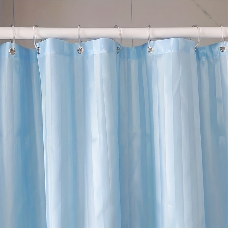 12 Durable Transparent Plastic Shower Curtain Hooks C-Shaped Space-Saving