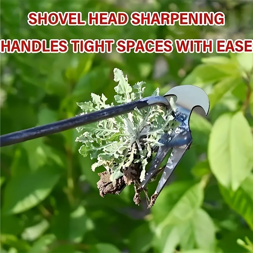 Stainless Steel Garden Weeding Rake and Shovel Set Rust-Resistant Durable Gardening Tools
