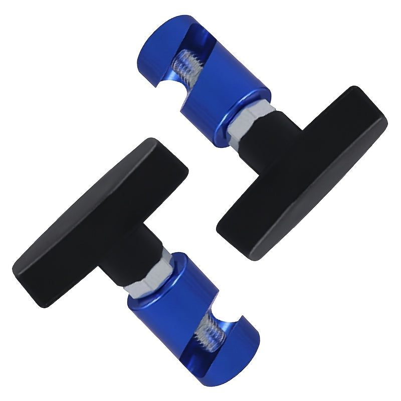 Juego de 2 varillas de soporte para capó de coche, clips para levantar el capó del motor, duraderos, negros