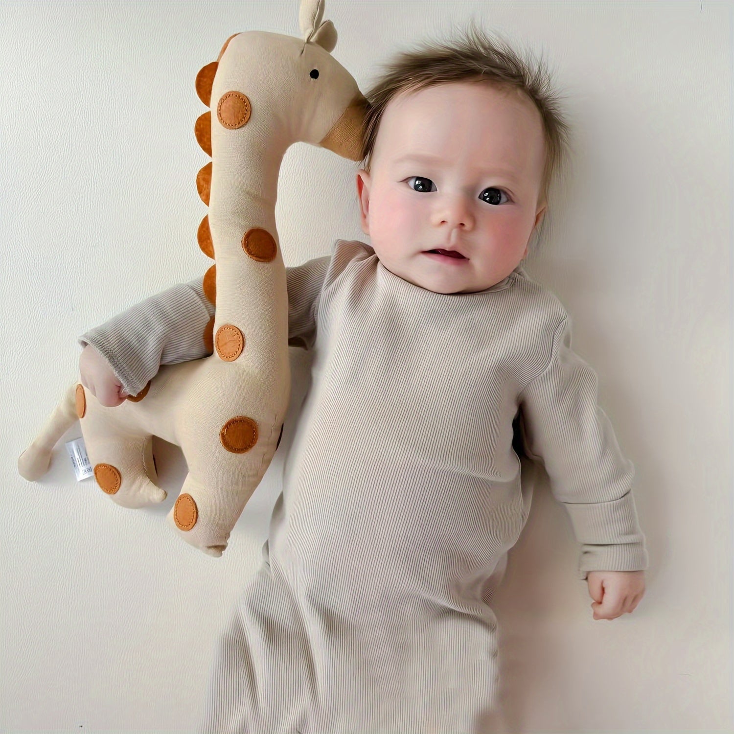 Plush Toy Gift Set Featuring Cartoon Animal Dolls Baby Giraffe Chicken Goose for Kids