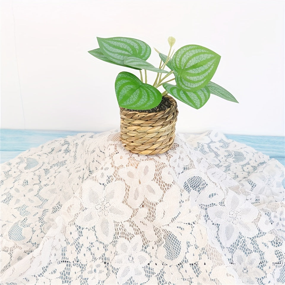 Artificial Green Grass Rope Pot for Home and Office Decor