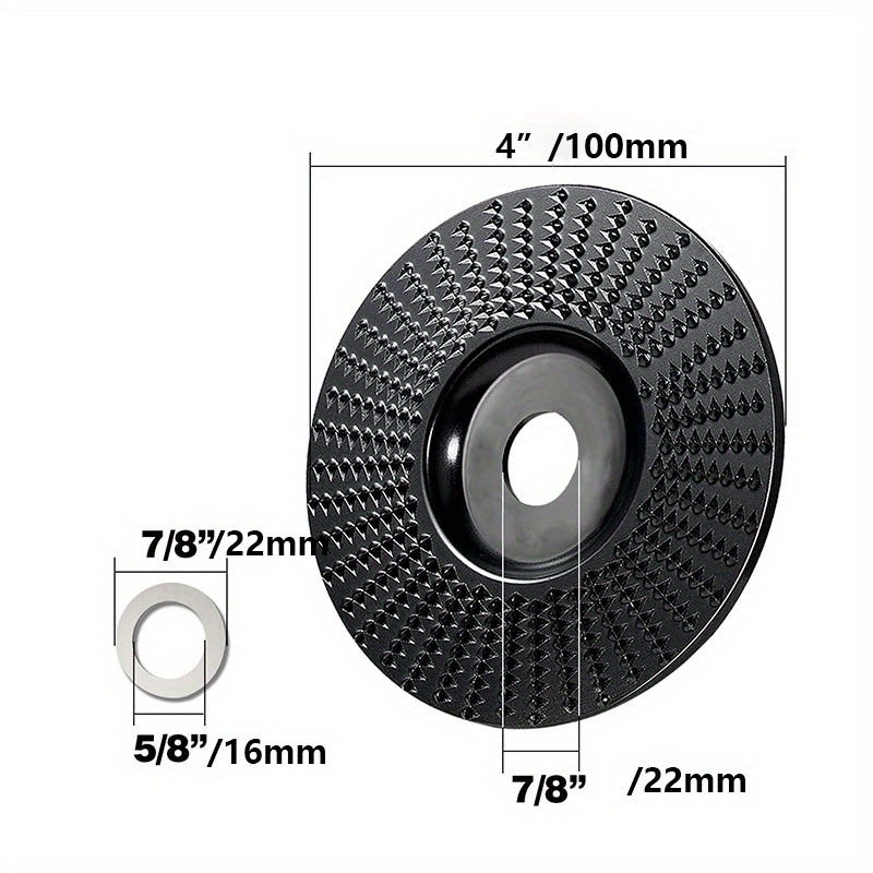 Universal Woodworking Polishing Wheel for Angle Grinders Durable Carving Tool
