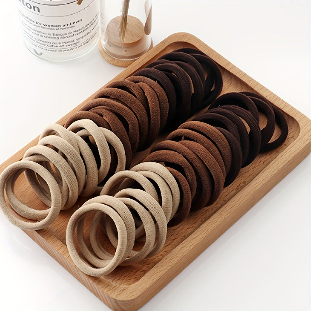 Kichkina qizlar uchun yumshoq elastik soch bog'lamlari, soch taqilishi, bezakli soch aksessuarlari to'plami 20/50 dona