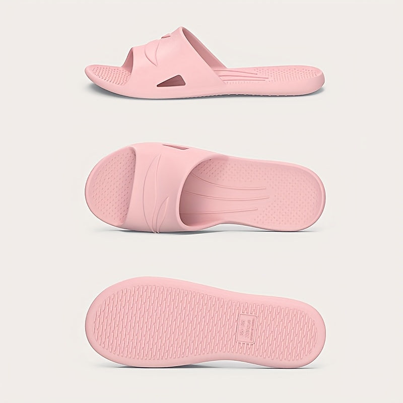 Women's Casual EVA Bathroom Slippers Slip-On Indoor Shower Shoes