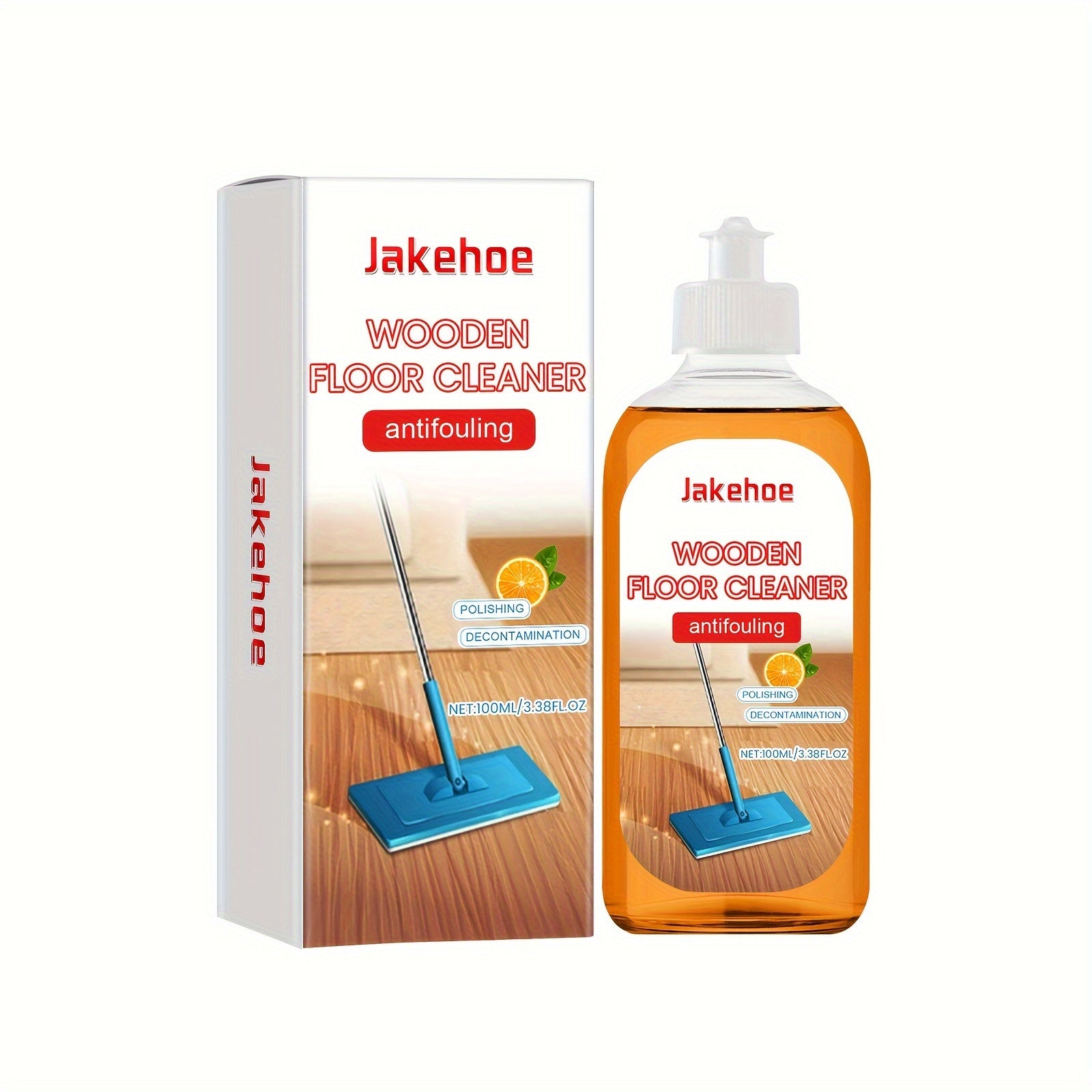 Wooden Floor Cleaner 100ml Foam Formula Stain & Descaling Orange Scent