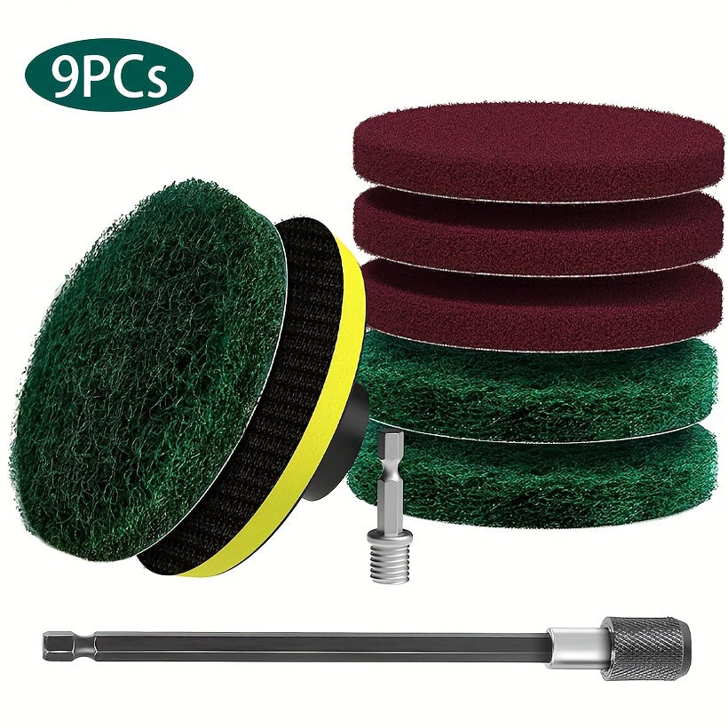 Set of 27 Power Scrubber Pads Drill Brush Attachments for Kitchen Bathroom Grout