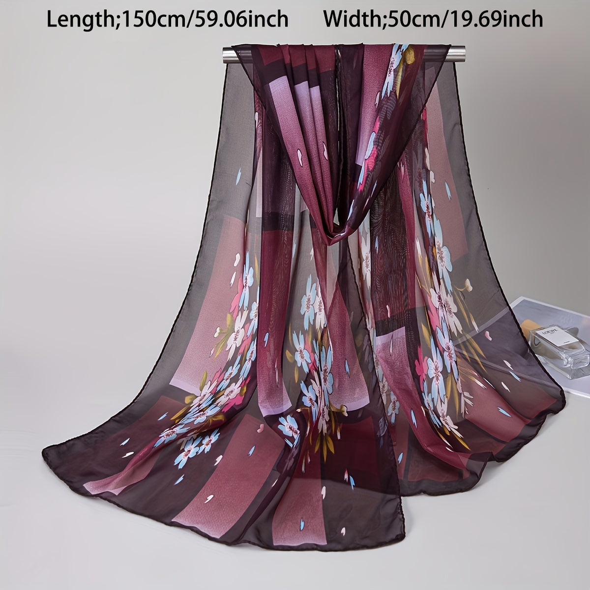 Women's Lightweight Chiffon Scarf Boho Summer Breathable Shawl Headscarf Beach Towel