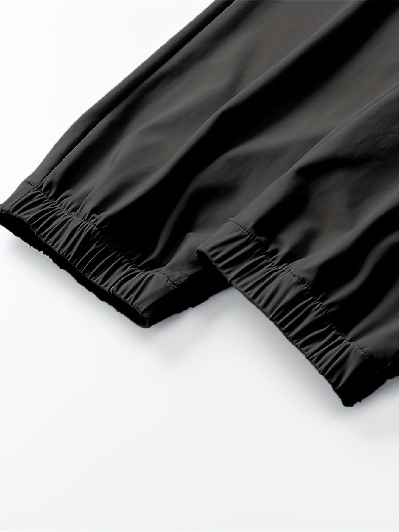 Women's Summer Sports Long Pants Tapered Joggers with Elastic Waist and Zipper Pockets