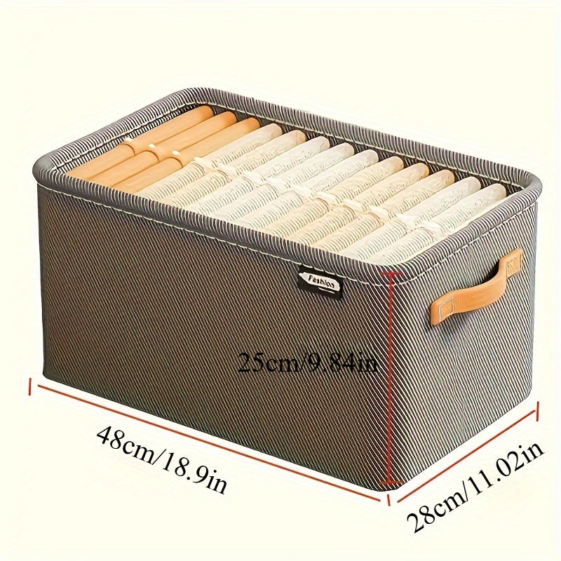 Caja de almacenamiento portátil de tela para ropa y organización del hogar, de varios tamaños