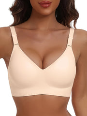Women's Wireless Cami Bra with Push-Up Support Seamless Lingerie