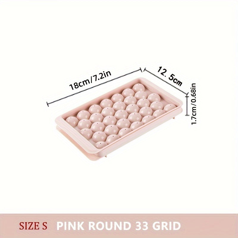 Home Kitchen Ice Cube Tray With Lid Reusable Ice Mold For Refrigerator