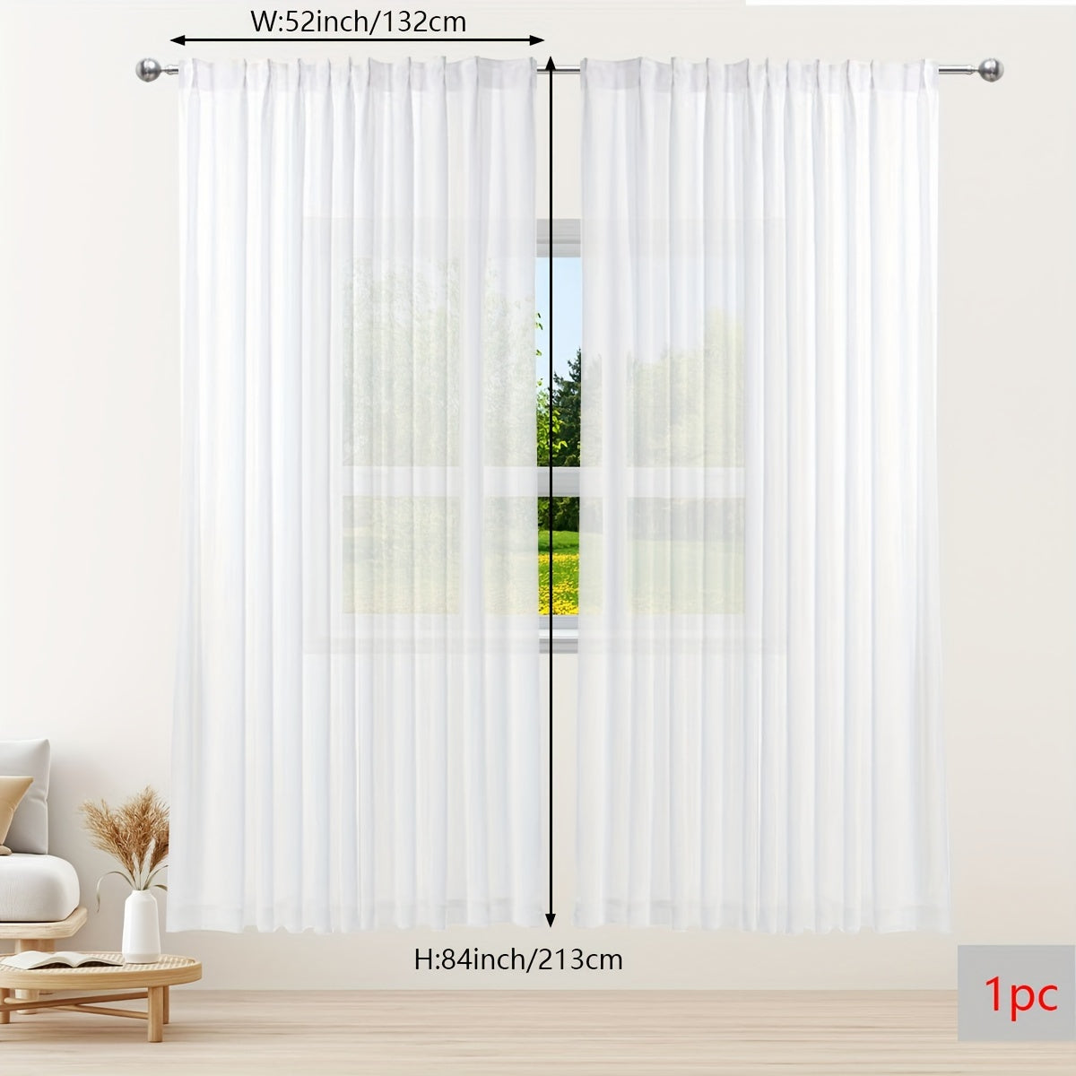 Белая пряжа занавеска - идеальное оконное оформление для балкона, спальни, офиса, кухни, гостиной, кабинета или домашнего декора