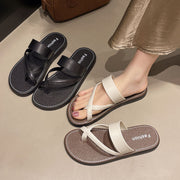 Ayollar uchun tekis poyabzal, bir rangli, osongina kiyiladigan, kundalik slip-on poyabzal