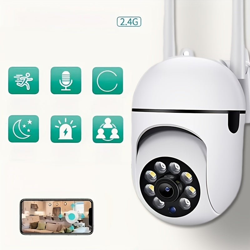 Wireless 1080P HD Security Camera for Pets with Color Night Vision 2-Way Audio Pan Tilt Zoom