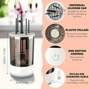 Electric Makeup Brush Cleaner Automatic Rotating USB Powered All Sizes