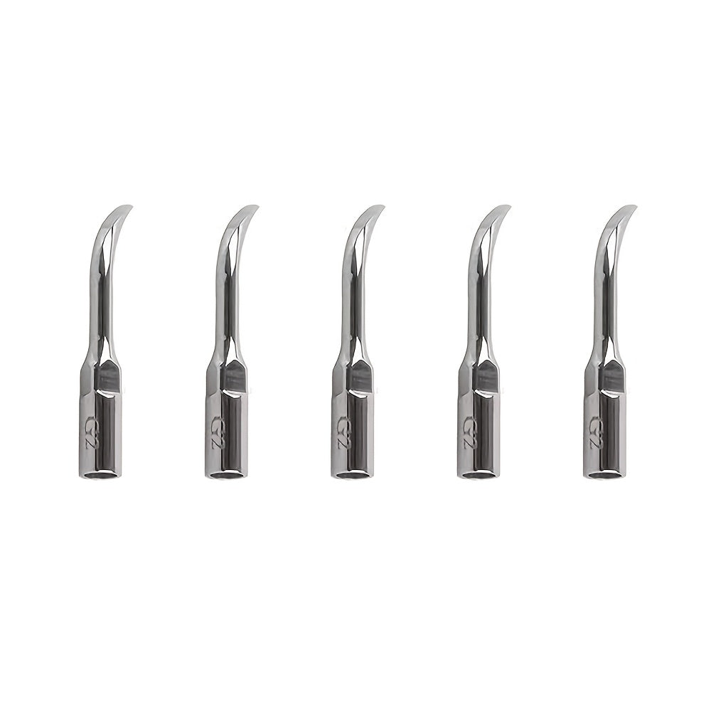 5-Piece Stainless Steel Dental Cleaning Attachments Set for Gum Health Manual Teeth Cleaning