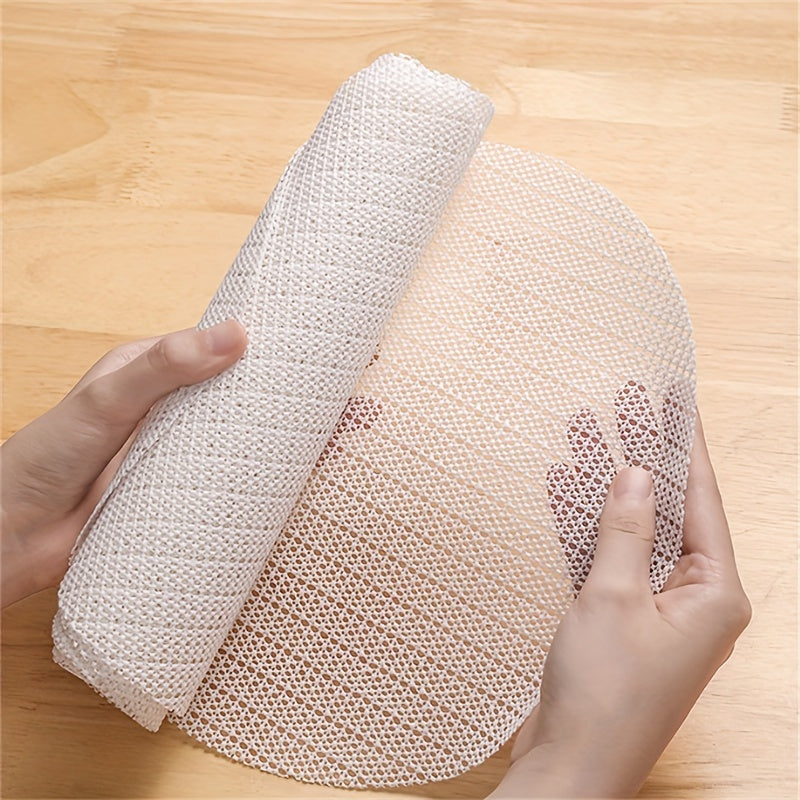 4-Pack White Non-Slip Mattress Grip Pads Woven Nylon Bed Sofa Slippage Prevention