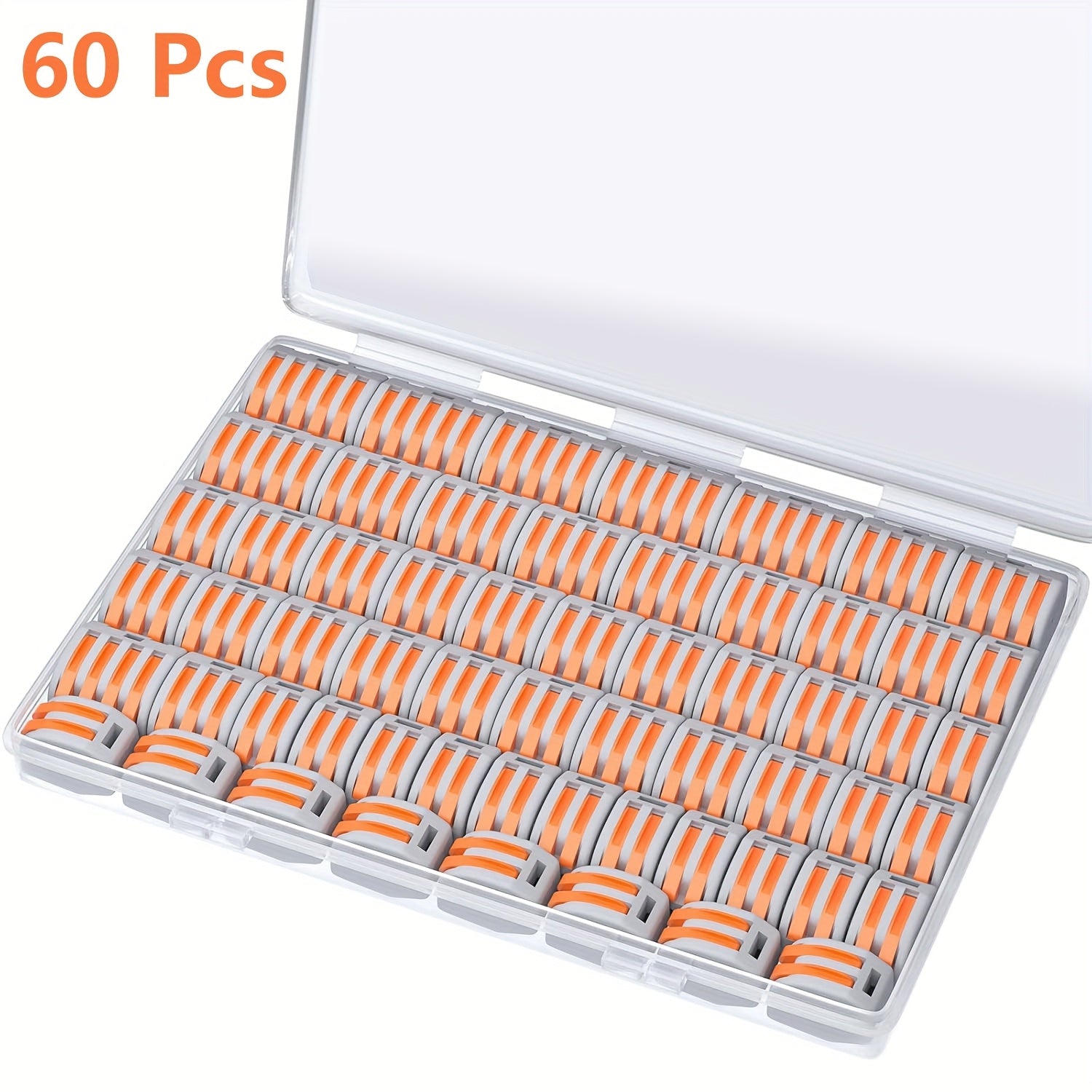 60-Piece Wire Connector Kit for Rapid Splicing 28-12 AWG Copper Terminals