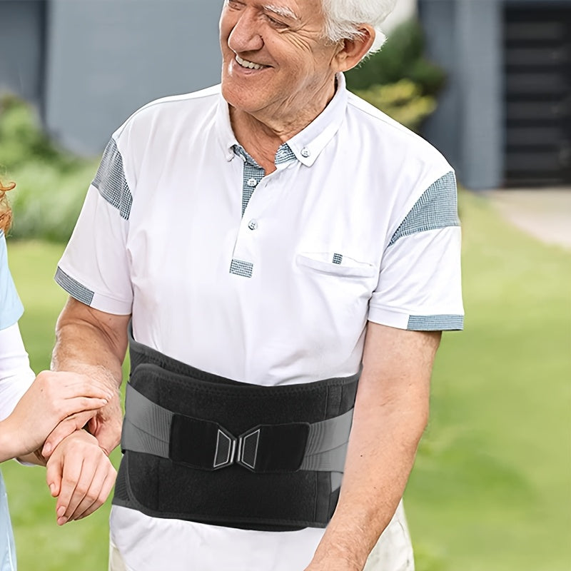 Qora ergonomik bel soati, nafas oladigan tarmoq va olti burchakli yostiq bilan orqa og'rig'ini kamaytirish uchun