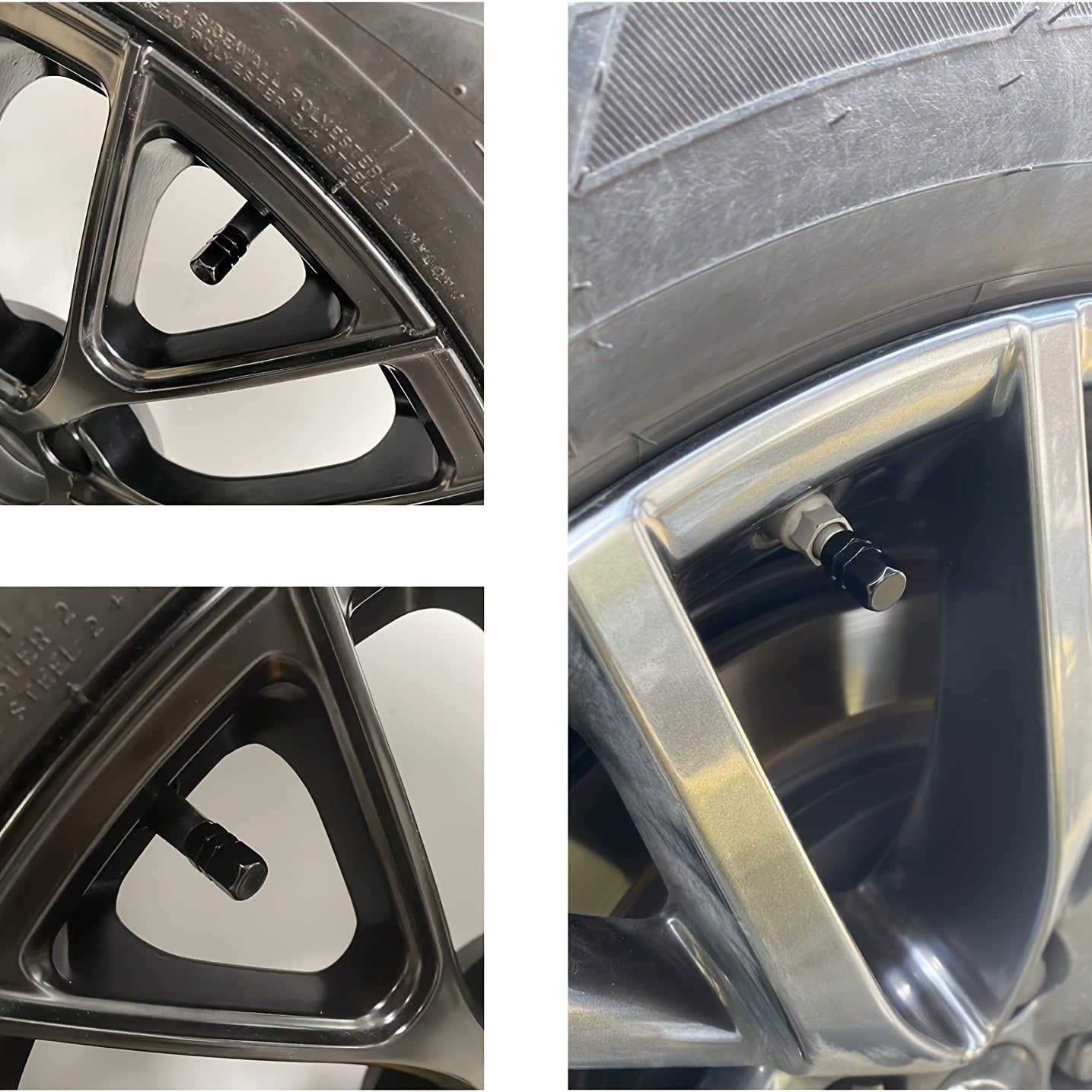 12 piezas de tapas de válvula de neumático de aluminio, a hexagonales, a prueba de polvo y de fugas, para coches, SUVs, bicicletas y camiones