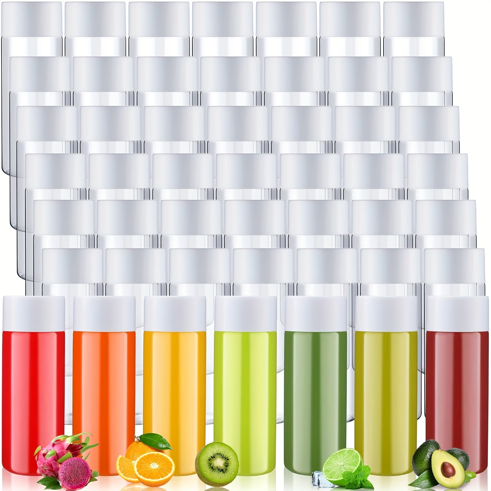 Six Clear Plastic Sensory Bottles 10oz Reusable Classroom Craft Party Supplies